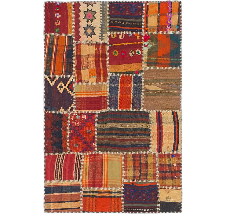 3' 3 x 5' Kilim Patchwork Rug
