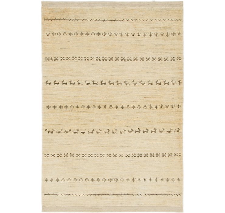 4' 2 x 6' 2 Kashkuli Gabbeh Rug