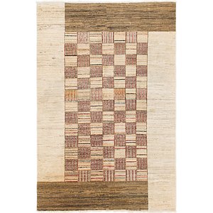HandKnotted 4' x 6' Modern Ziegler Oriental...