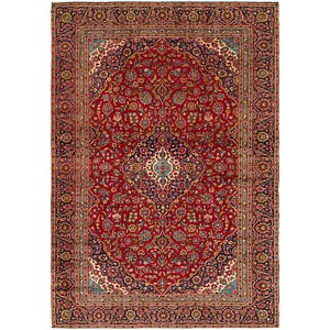 9' x 12' 10 Kashan Persian Rug