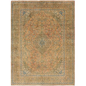 9' 9 x 12' 10 Kashan Persian Rug