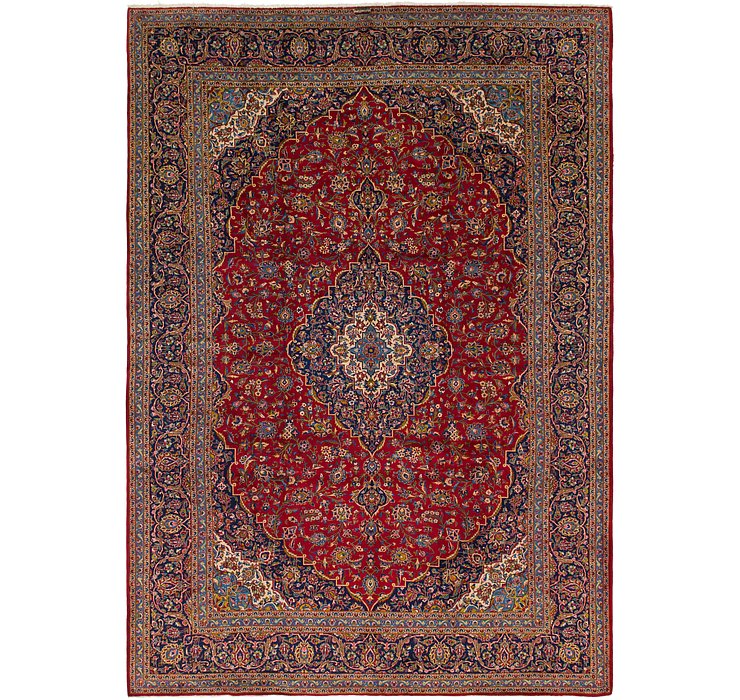 9' 8 x 13' 8 Kashan Persian Rug