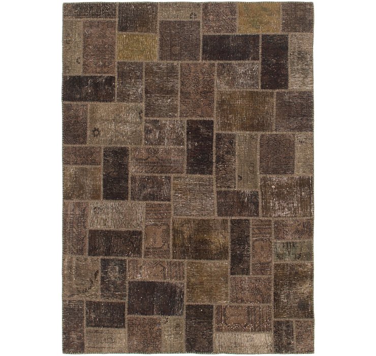 HandKnotted 5' 10 x 8' 3 Ultra Vintage Persian Rug