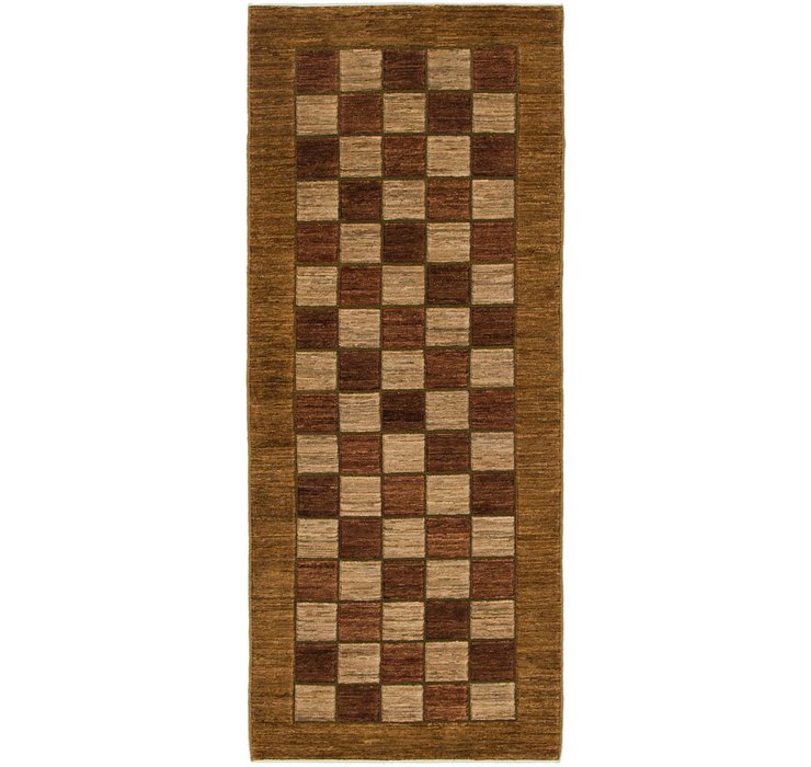 2' 6 x 6' 3 Kashkuli Gabbeh Runner ...