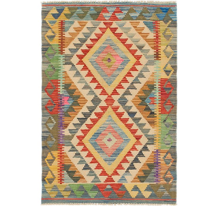 2' 8 x 3' 10 Kilim Maymana Rug