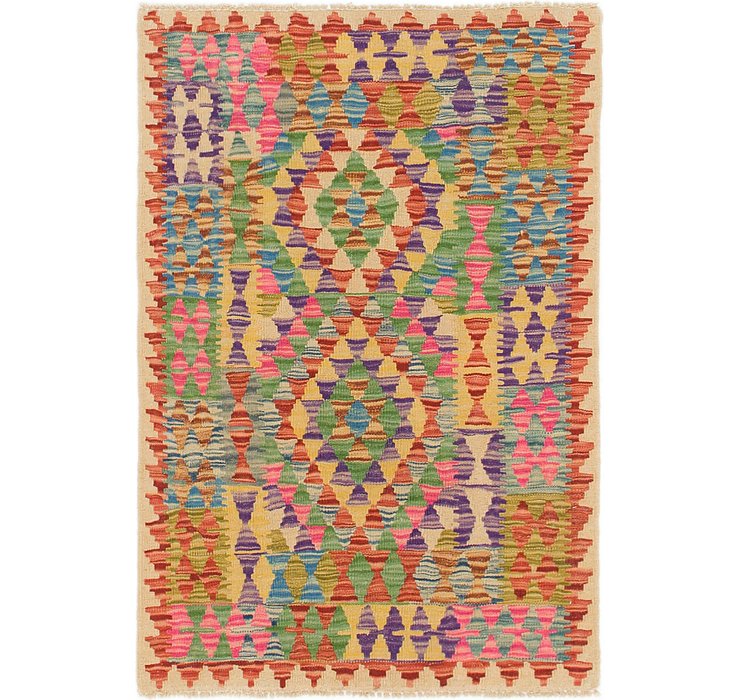 2' 8 x 4' Kilim Maymana Rug