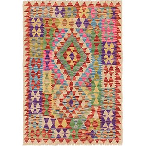 2' 10 x 4' Kilim Maymana Rug