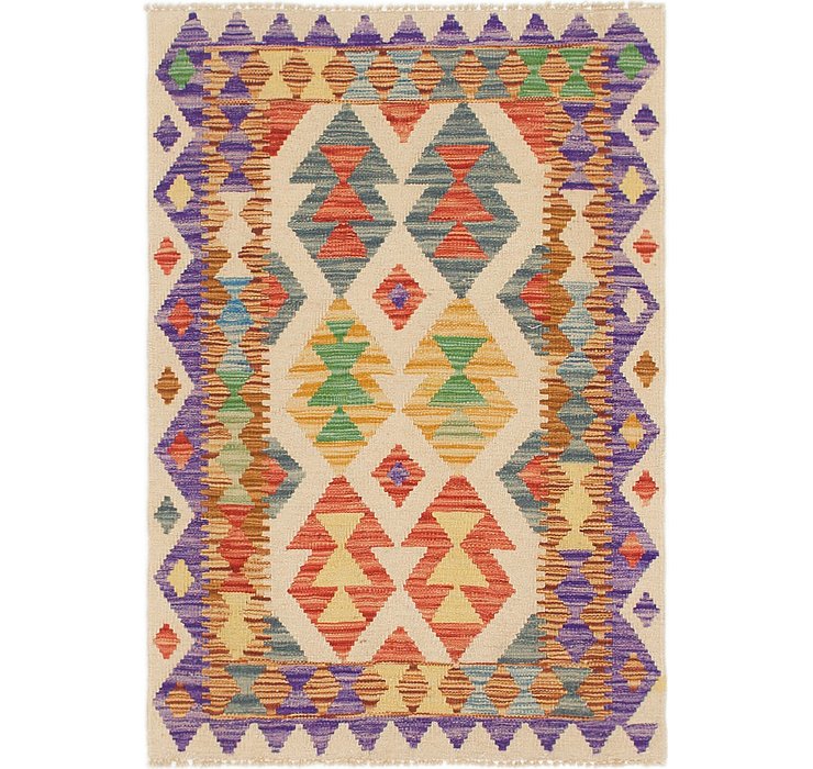 2' 8 x 4' 9 Kilim Maymana Rug