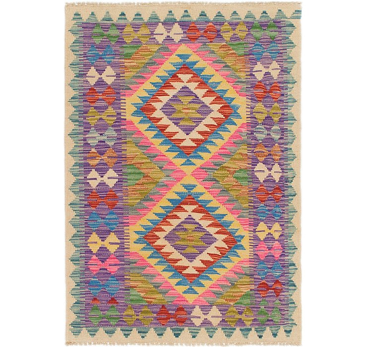 2' 9 x 4' Kilim Maymana Rug