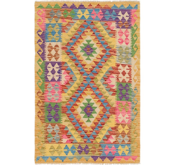 2' 10 x 4' 4 Kilim Maymana Rug