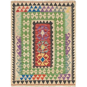 2' 6 x 4' Kilim Maymana Rug