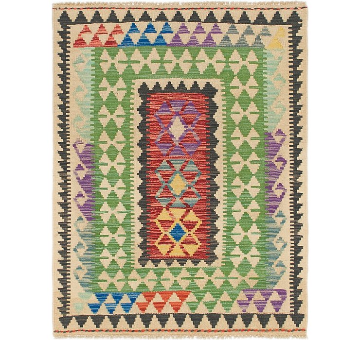 2' 6 x 4' Kilim Maymana Rug