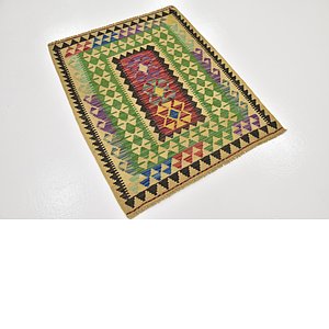 2' 9 x 4' 6 Kilim Maymana Rug