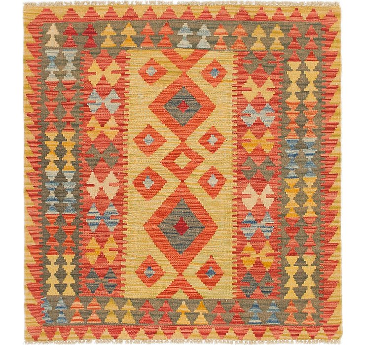 3' 2 x 3' 4 Kilim Maymana Square Rug