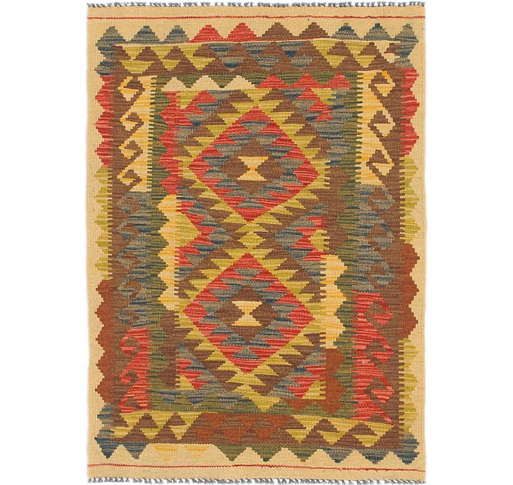 2' 9 x 4' Kilim Maymana Rug