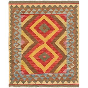 3' x 3' 9 Kilim Maymana Square Rug
