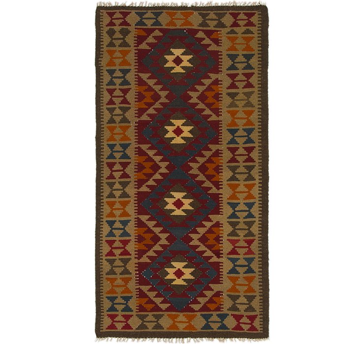 3' 5 x 6' 8 Kilim Maymana Rug