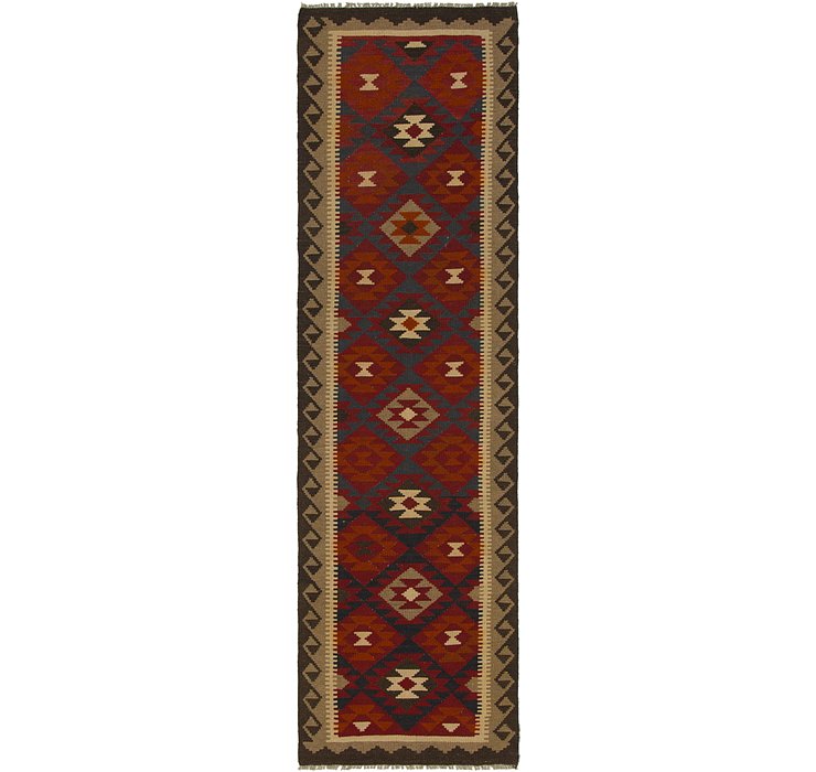 2' 9 x 10' Kilim Maymana Runner Rug