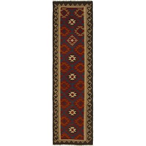 2' 9 x 9' 9 Kilim Maymana Runner Rug