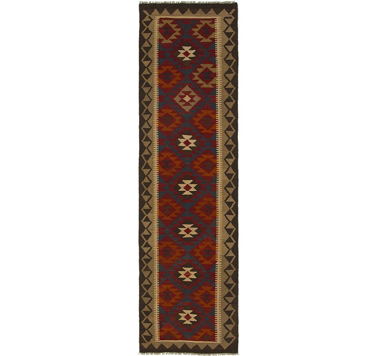 2' 9 x 9' 9 Kilim Maymana Runner Rug