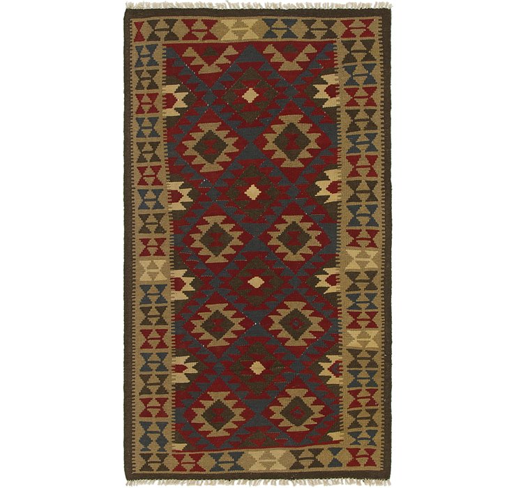 3' 7 x 6' 6 Kilim Maymana Rug