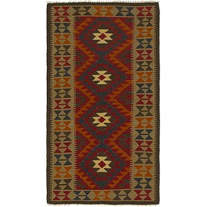 Unique Loom 3' 5 x 6' 6 Kilim Maymana Rug