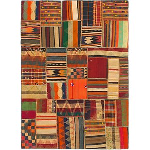 5' x 7' Kilim Patchwork Rug