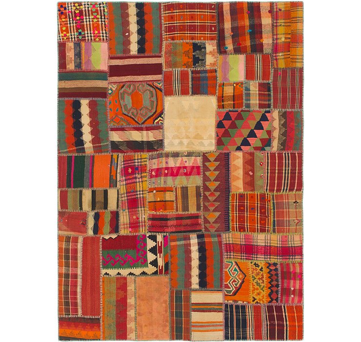 5' 10 x 8' Kilim Patchwork Rug