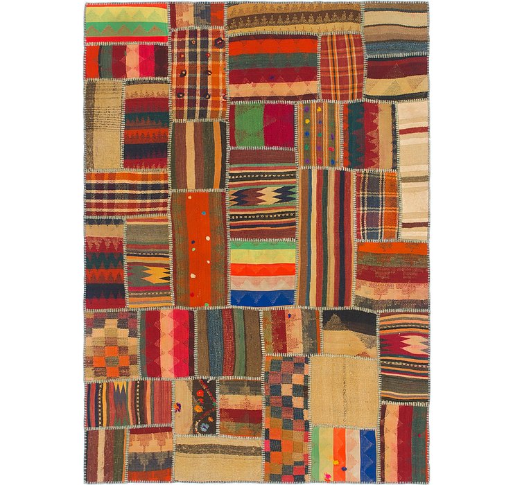 5' x 6' 10 Kilim Patchwork Rug