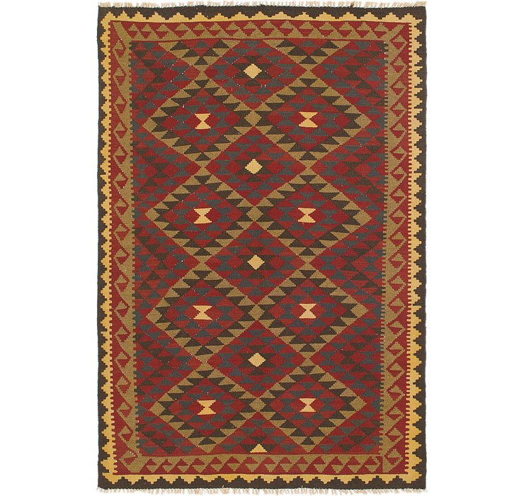 5' 3 x 7' 8 Kilim Maymana Rug