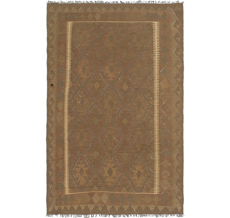 6' 3 x 9' 8 Kilim Maymana Rug