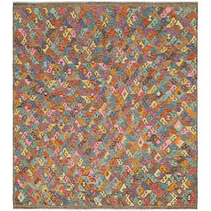 8' 8 x 9' 7 Kilim Maymana Rug
