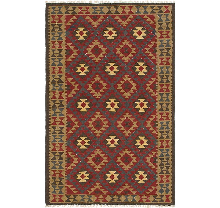 5' 3 x 8' 3 Kilim Maymana Rug
