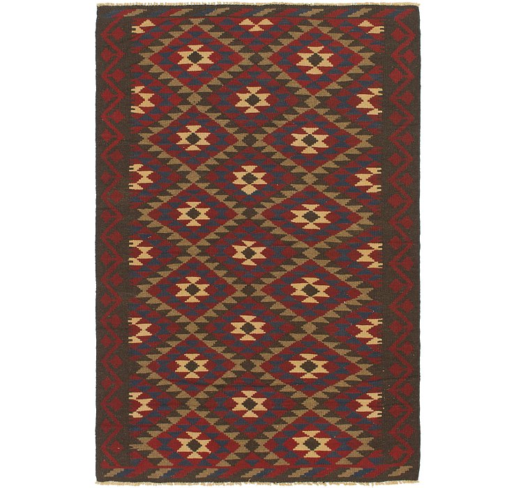 5' 3 x 8' Kilim Maymana Rug
