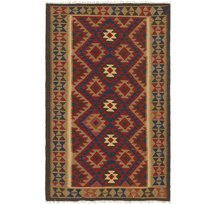 5' 3 x 8' Kilim Maymana Rug