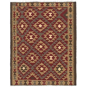 Unique Loom 5' x 6' Kilim Maymana Square Rug