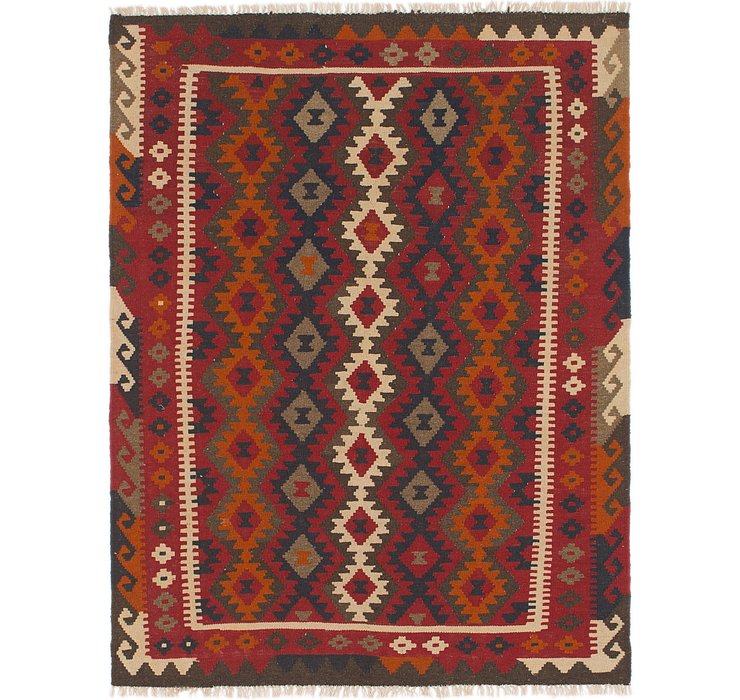 5' 2 x 6' 7 Kilim Maymana Rug