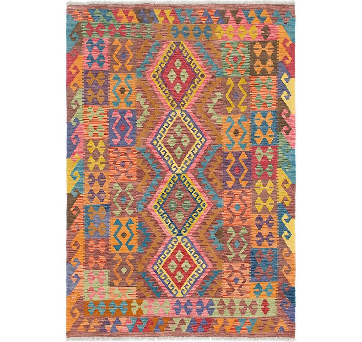 4' x 6' 2 Kilim Maymana Rug