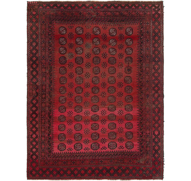 5' 10 x 7' 7 Afghan Akhche Rug