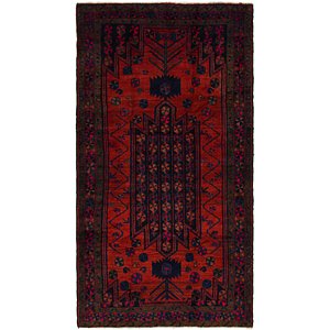 4' 9 x 9' Shiraz Persian Runner Rug