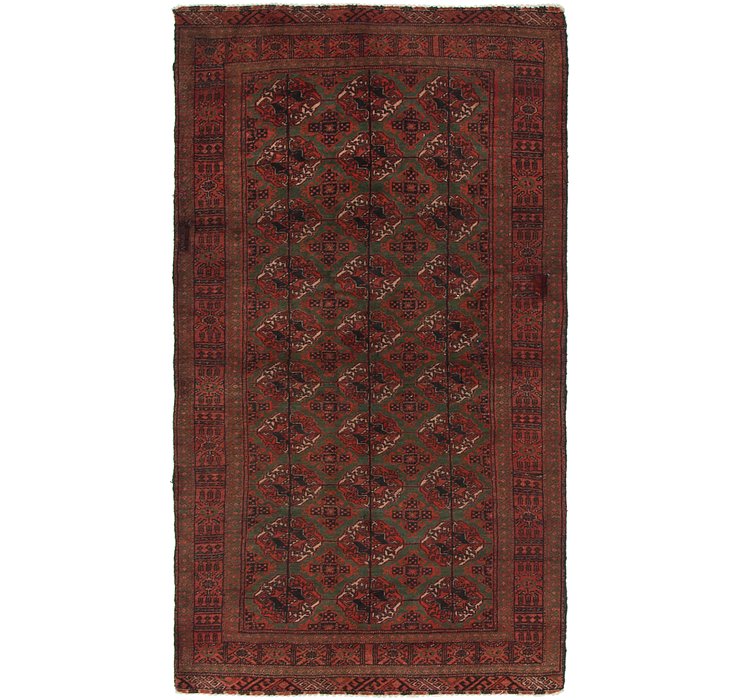3' 7 x 6' 5 Torkaman Persian Rug