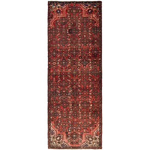 HandKnotted 3' 4 x 9' 9 Hossainabad Persian Run...