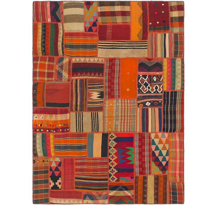 6' x 8' Kilim Patchwork Rug