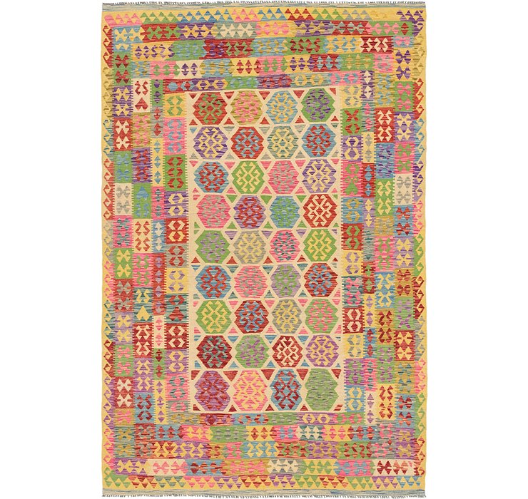 6' 6 x 9' 10 Kilim Maymana Rug