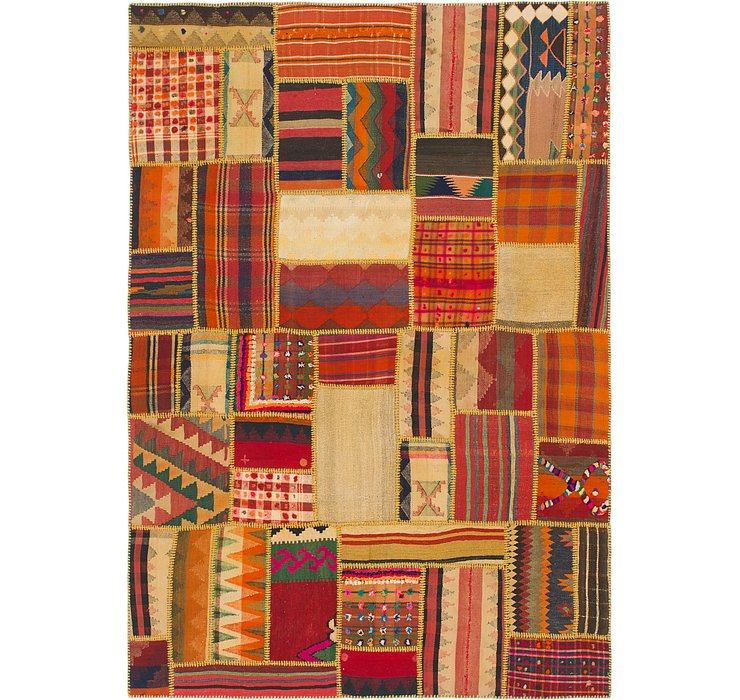 5' 9 x 8' 4 Kilim Patchwork Rug