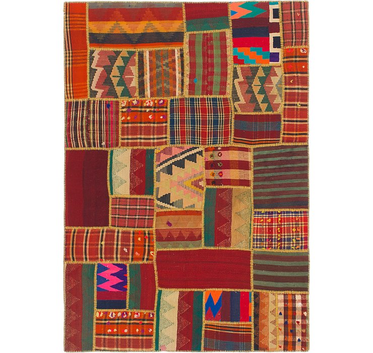 5' x 7' Kilim Patchwork Rug