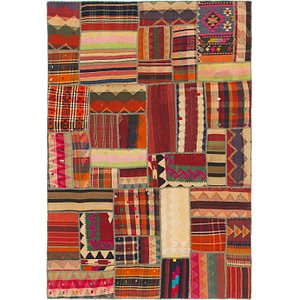 5' 8 x 8' 4 Kilim Patchwork Rug