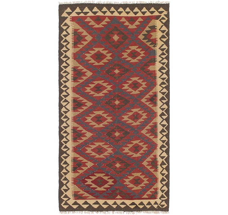 3' 4 x 6' 10 Kilim Maymana Runner Rug