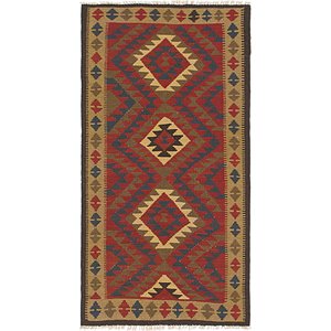 Unique Loom 3' 5 x 6' 4 Kilim Maymana Runner Rug