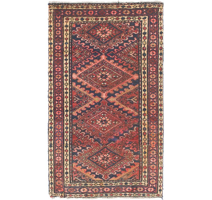 3' x 9' 4 Shiraz Persian Runner Rug